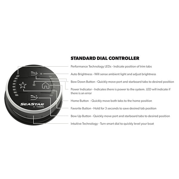 Dometic Corp Analog Actuator and Controller with Trim Tabs Kit (791408)