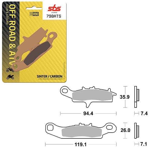 SBS SINTER BRAKE PAD (1646798)