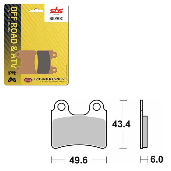 SBS EVO SINTER BRAKE PAD (6280802100)