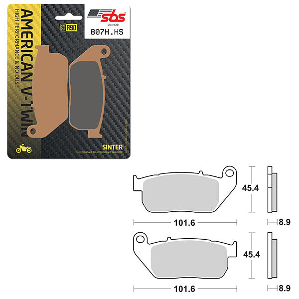 SBS HIGH PERFORMANCE & NO DUST SINTER BRAKE PAD (6550807108)