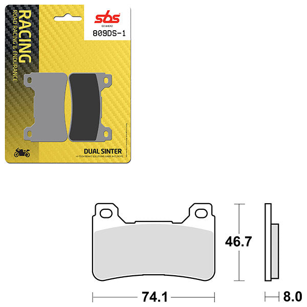 SBS DS-1 DUAL SINTER DYNAMIC RACING CONCEPT PAD (6370809108)