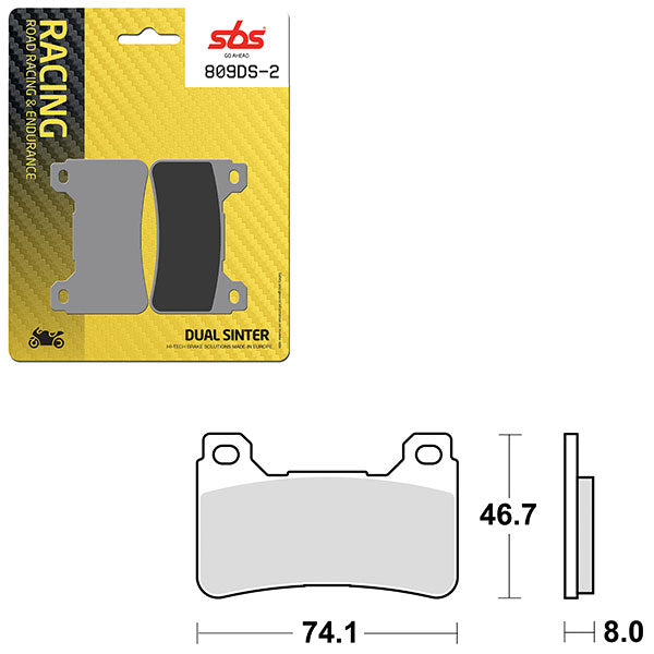 SBS DS-2 DUAL SINTER DYNAMIC RACING CONCEPT PAD (6410809108)