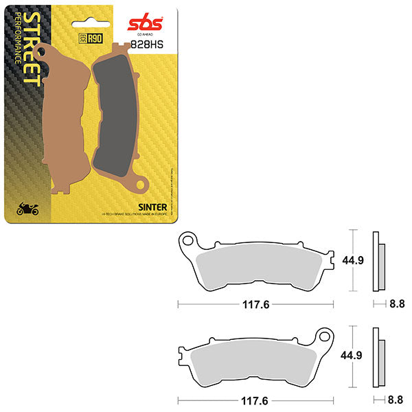 SBS PERFORMANCE HS SINTER BRAKE PAD (6250828108)