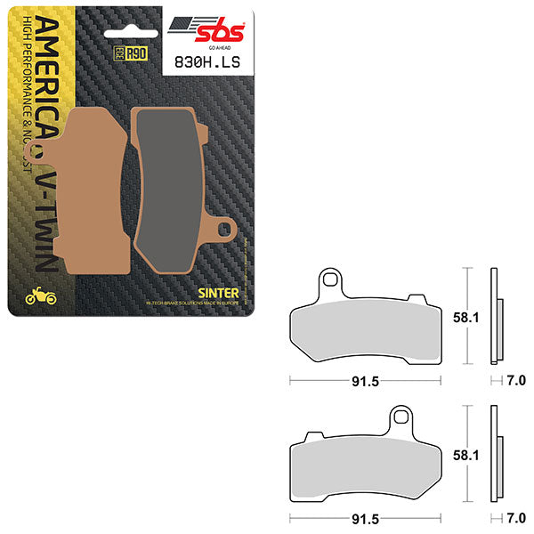 SBS HIGH PERFORMANCE & NO DUST SINTER BRAKE PAD (6560830108)