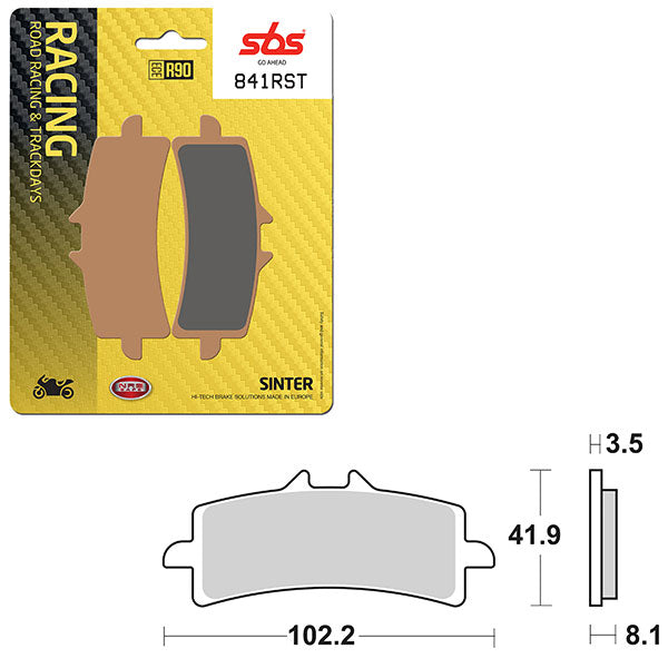SBS ROAD RACING & TRACKDAYS SINTER BRAKE PAD (6470841108)