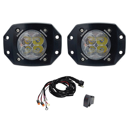 Tiger Lights MOJAVE 3" Flush Mount Light Kit & Harness (TLM3-FM-KIT)