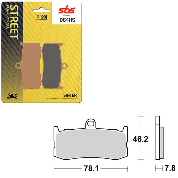 SBS PERFORMANCE HS SINTER BRAKE PAD (6250864108)