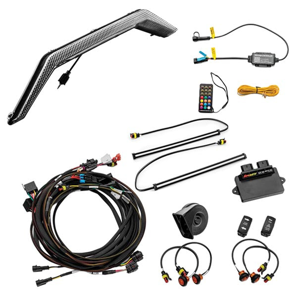 SuperATV Deluxe Self-Canceling Turn Signal Kit w/ Fang Lights & 12" LED (TSK-P-RZRXP-007-KK12)