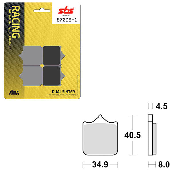 SBS DS-1 DUAL SINTER DYNAMIC RACING CONCEPT PAD (6370870108)