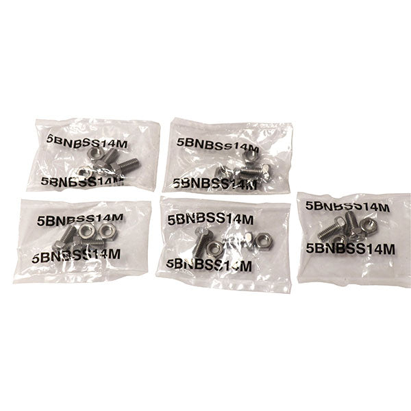 Yuasa Battery Bolts - 6 x 14 mm (5-Pack) (PACKSSF14M)