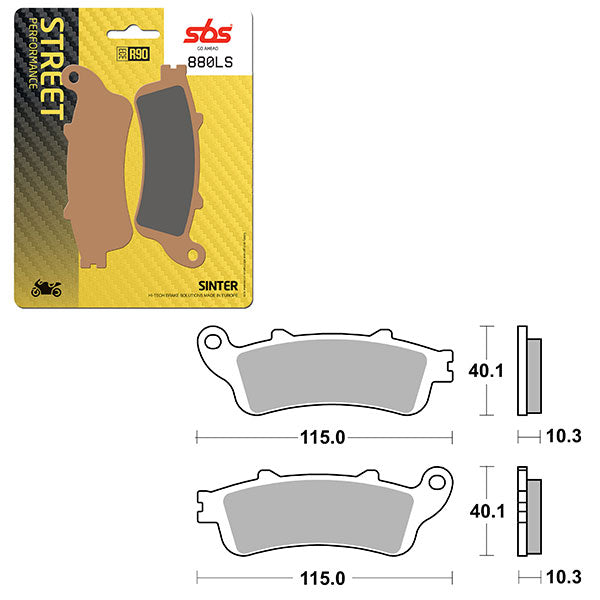SBS PERFORMANCE LS SINTER BRAKE PAD (6260880108)