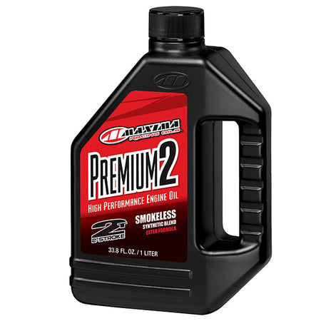 Huiles de course Maxima Premium 2 sans fumée, injecteur/prémélange, 12 unités