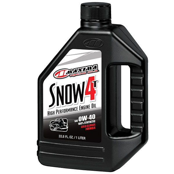 Huile de course Maxima Snow 4T entièrement synthétique Ester 0W40 EA de 12