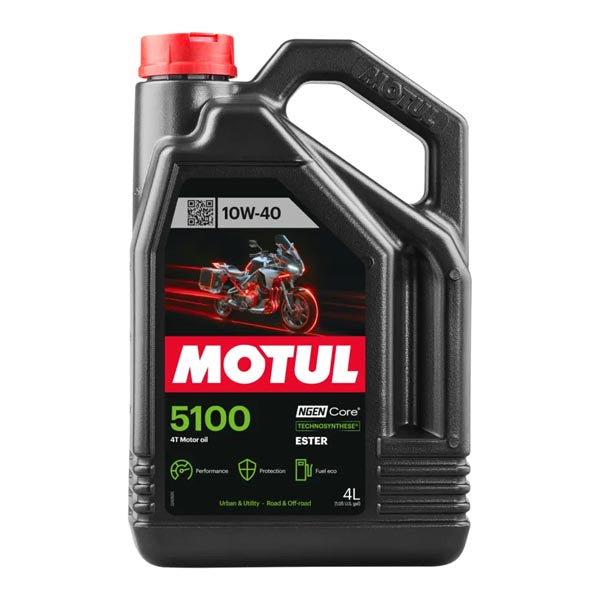 MOTUL 5100 10W-40 4T EA Of 4 (104068)