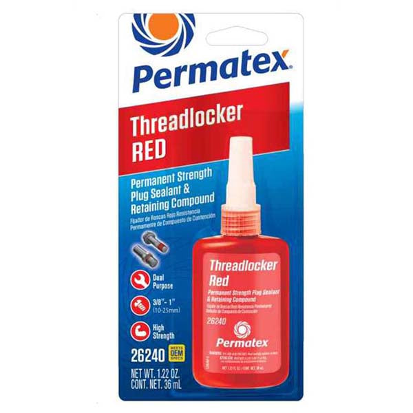 Permatex Medium Strength Threadlocker Blue, 36 ML (26242)