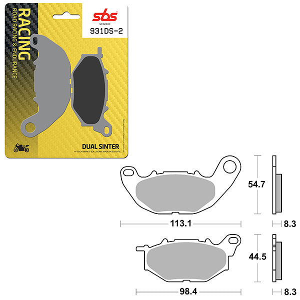 SBS DS-2 DUAL SINTER DYNAMIC RACING CONCEPT PAD (6410931108)