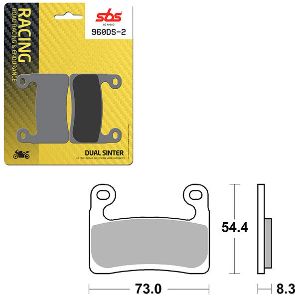 SBS DS-2 DUAL SINTER DYNAMIC RACING CONCEPT PAD (6410960108)