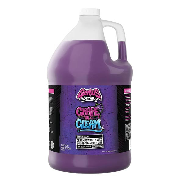 Genius Detail Grape N Gleam Ceramic Wash & Wax EA Of 4 (GD-14001)