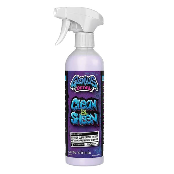 Genius Detail Clean & Sheen Interior Cleaner/Protectant EA Of 24 (GD-33500)