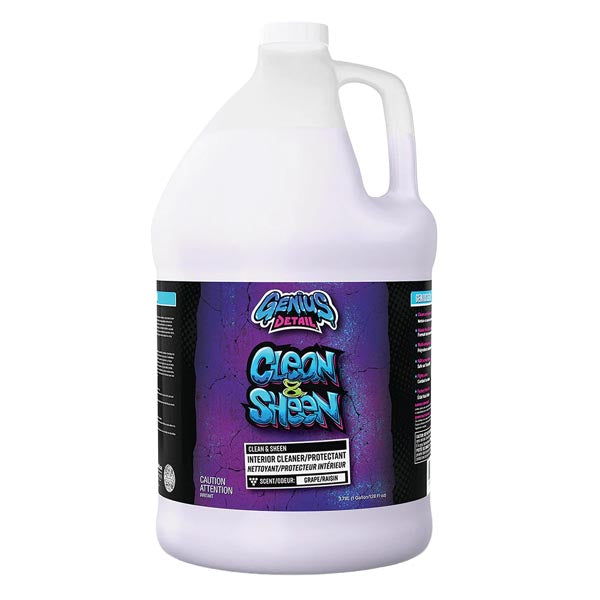 Genius Detail Clean & Sheen Interior Cleaner/Protectant EA Of 4 (GD-33501)