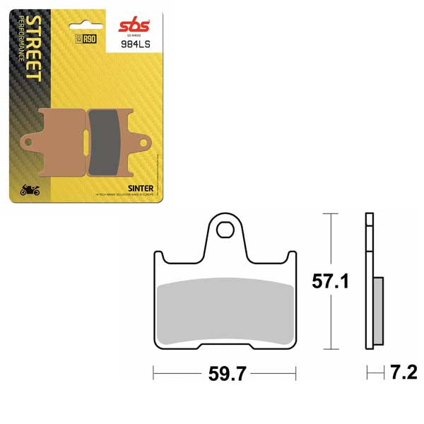 SBS PERFORMANCE LS SINTER BRAKE PAD (6260984100)