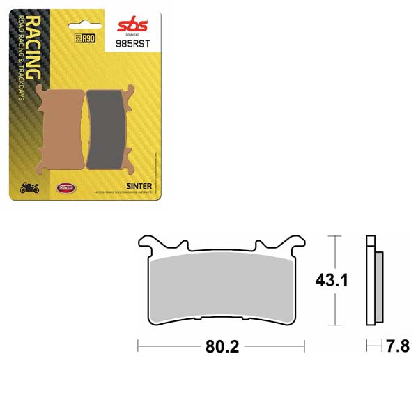 SBS ROAD RACING & TRACKDAYS SINTER BRAKE PAD (6470985100)