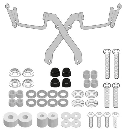 GIVI Windscreen Mounting Kit 3122S GSXS1000 (076-A3122A)