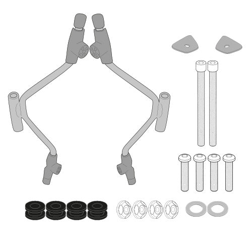 GIVI Windscreen Mounting Kit PIAGGIO BV400 (076-A5616A)