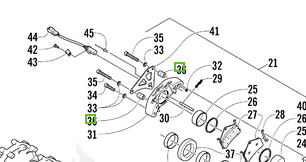 2602-132 ENTRETOISE. SUPPORT DE COMPTEUR DE VITESSE