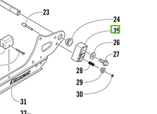 4604-097 BLOCK.COUPLING-SWING ARM-LH