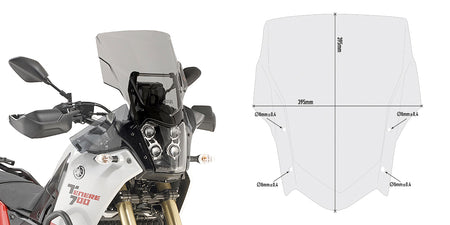 GIVI Smoked Windshield Yamaha TENERE 700 2021 (076-D2145S)