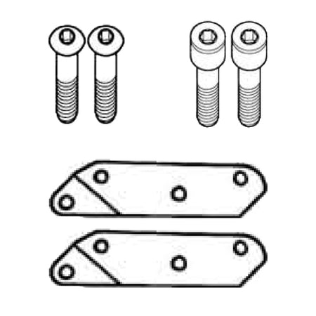 GIVI Mounting Kit Silver Wing 600 02-09 (076-D214KIT)