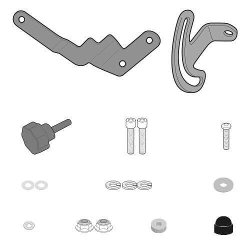 GIVI Windscreen Mounting Kit 5124DT/5124D R1250 ADV (076-D5131KIT)