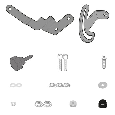 GIVI Windscreen Mounting Kit 5124DT/5124D R1250 ADV (076-D5131KIT)