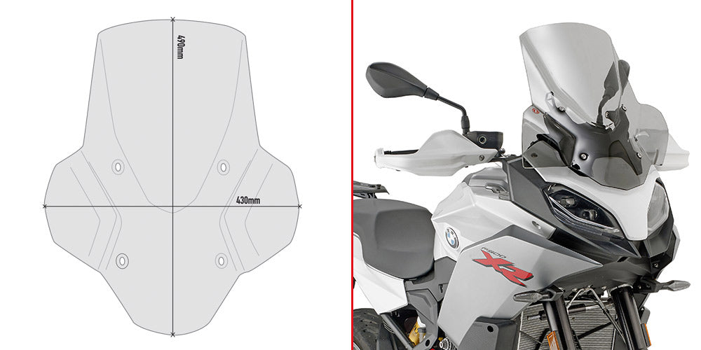 GIVI SMOKE Windscreen BMW F900XR (076-D5137S)