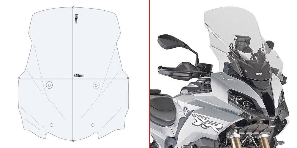 GIVI Clear Windscreen BMW S1000XR (076-D5138ST)