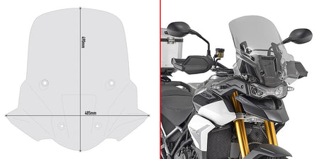 GIVI SMOKE Windscreen TRIUMPH Tiger 900 (076-D6415S)