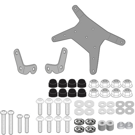 GIVI Windscreen Mounting Kit KTM 390/790 Adventure/R (076-D7711KIT)