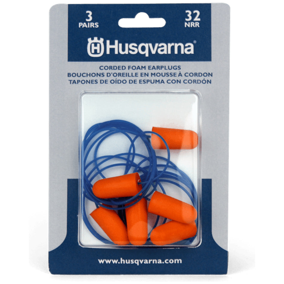 589493001 - HUS EAR PLUGS - 3 PACK CORDED