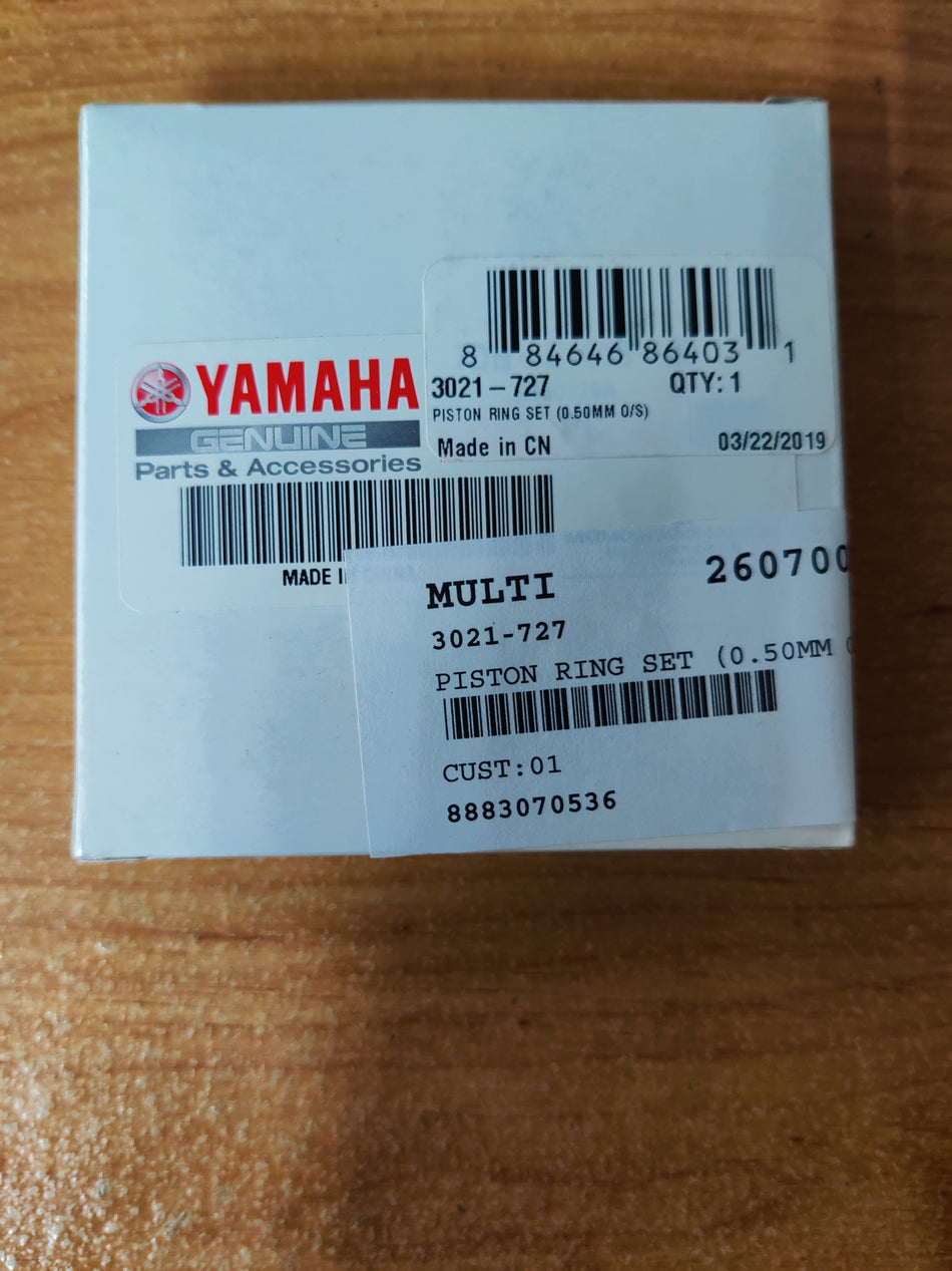 3021-727 PISTON RING SET (0.50MM O/S)