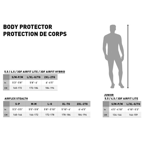 LEATT 3DF Airfit Lite Evo Body Protector (450155)