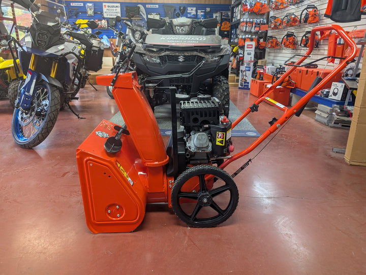 Used Ariens Crossover 20 snow blower, side view