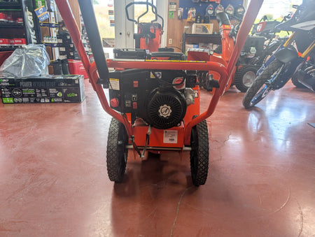 Used Ariens Crossover 20 snow blower, rear view