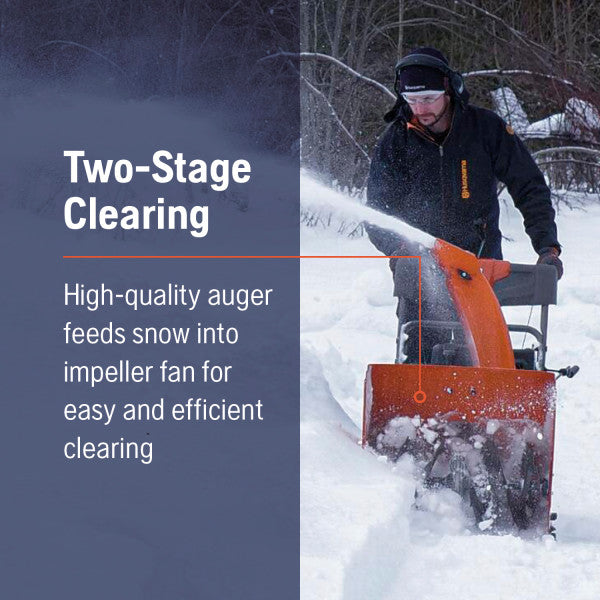 Husqvarna ST124 24-in 212-cc Two Stage Gas Snow Thrower