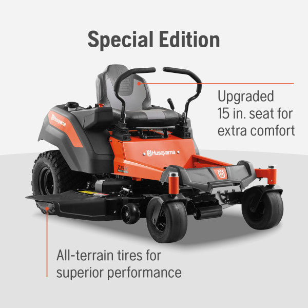 Husqvarna Z242F 42 Inch, 21.5-HP Kawasaki V-Twin Engine, Hydrostatic Transmission, Zero Turn Lawn Mower