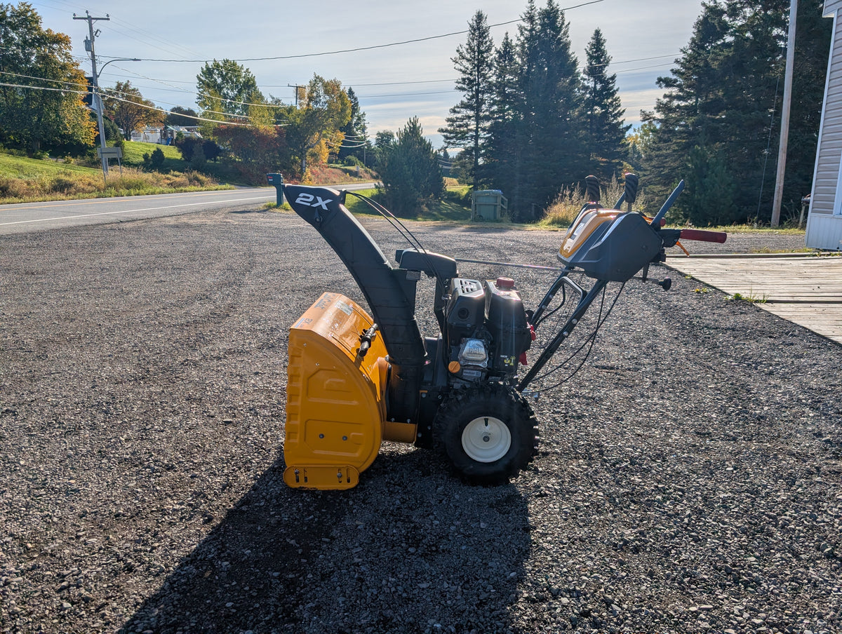 Used Cub Cadet 2X 24 Quiet snow blower, left side view