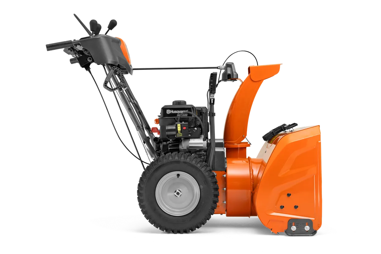 Husqvarna ST269 snow thrower, side view