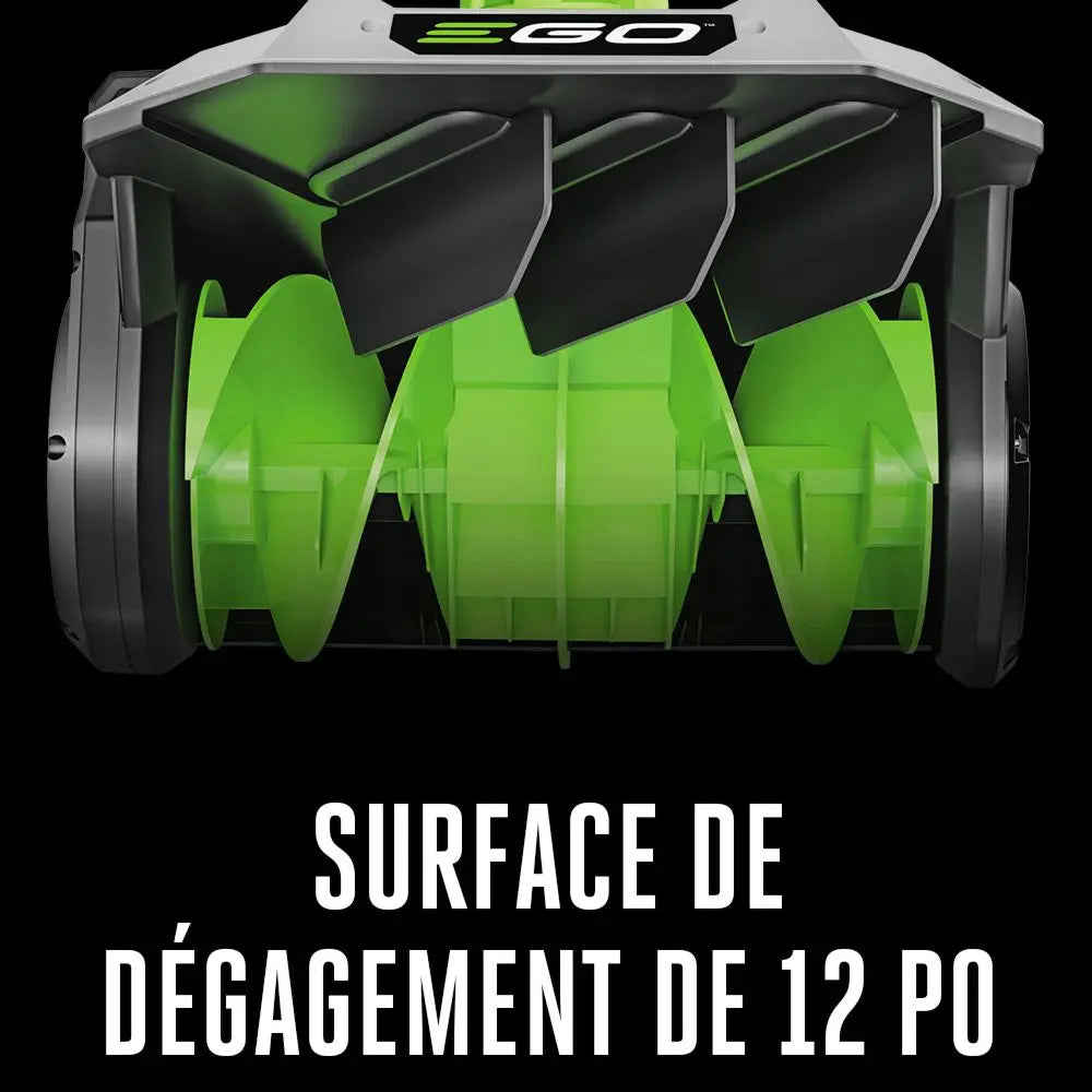 EGO Power+ 12' MultiHead Snow Shovel (4.0 Ah + Stand. Charg.) Garage