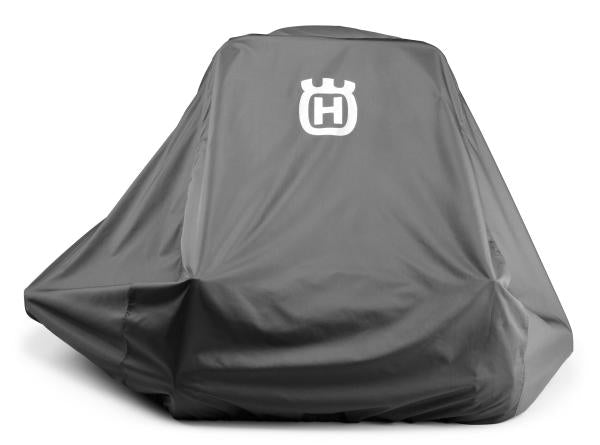582846201 Husqvarna 54-Inch Full-Size Zero-Turn Mower Cover For Zero-Turn Mowers With Decks up to 54" - No ROPS, Water-Resistant Riding Lawn Mower Accessories, Orange/Gray