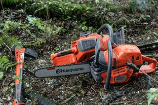 Husqvarna 545 Mark II chainsaw felling